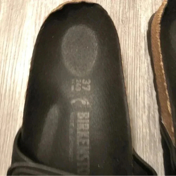 BIRKENSTOCK Tema Black Womens Slide Sandals Slippers Narrow Fit RFSO1E065BK 37 - Picture 5 of 10